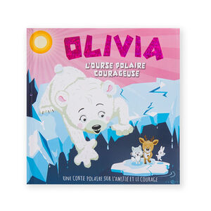 Livre personnalisé Olivia l'ourse polaire courageuse 
