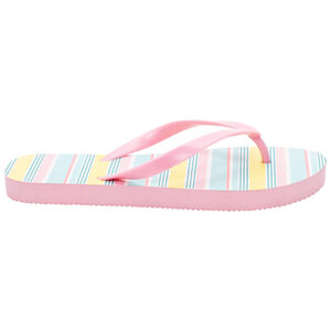 Tongs à rayures multicolores pour fille avec lanière selon l'âge 