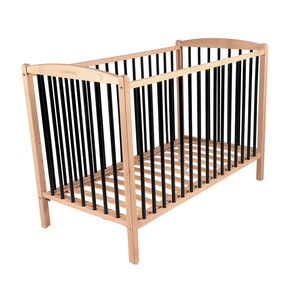 Lit Arthur 60 x 120 cm avec roulettes – Hybride Noir 