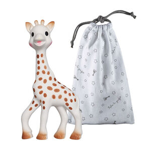 Hochet Sophie la Girafe avec son sac de rangement 