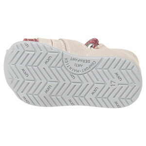 Nu pieds bi-matière avec inscription printée 