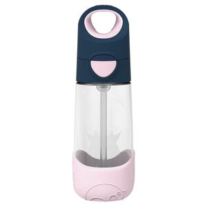 Gourde Tritan avec paille silicone pou renfants 450ml Indigo Rose 