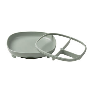 Assiette ventousée avec séparateur amovible 2 en 1 sage 