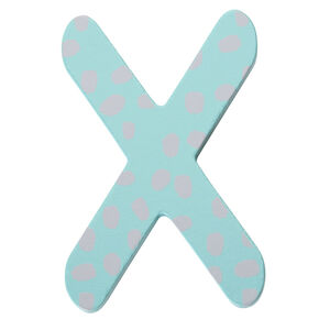 Lettre décorative en bois X 