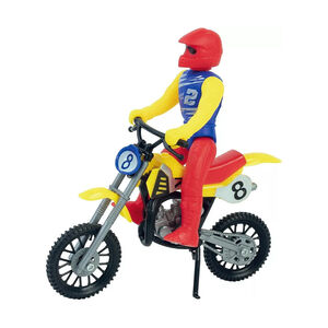 Motocross avec pilote (coloris aléatoire) 