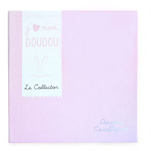Doudou plat Ours Rose 