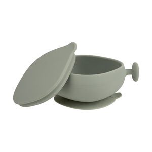 Bol en silicone avec ventouse et couvercle Sage 