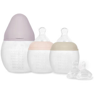 Kit naissance Bestie 1x Biberon 240ml Lila 2x Biberons 150ml Sand-Blush 2x Tétines xs 