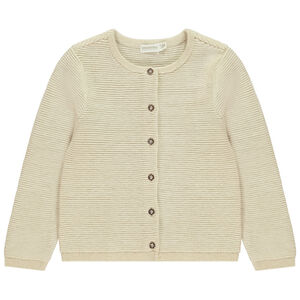 Gilet en tricot texturé scintillant pour fille 