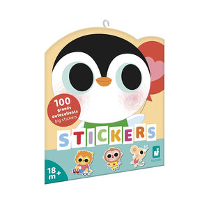 Pochette de 100 grands stickers Bébés Animaux 