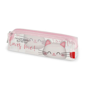 Trousse scolaire transparente Chat 
