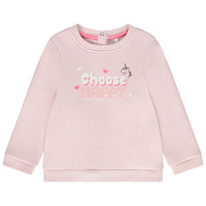 Sweat en molleton avec print pour bébé fille 