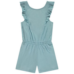 Combishort unie à bretelles ajustables dans le dos pour fille 