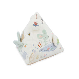 Triangle d'activités sonores en tissu  