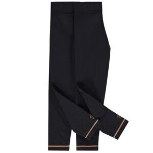 Lot de 2 leggings unis à surpiqûres pour filles 