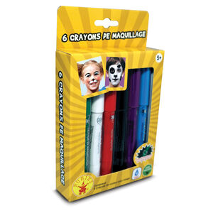 Set de 6 crayons de maquillage à l'eau 