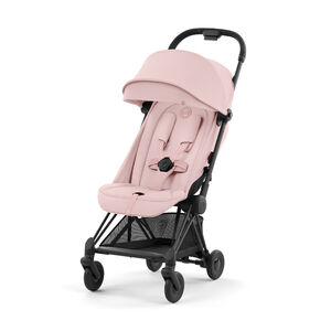 Poussette ultra-compacte Coya matt black/peach pink 