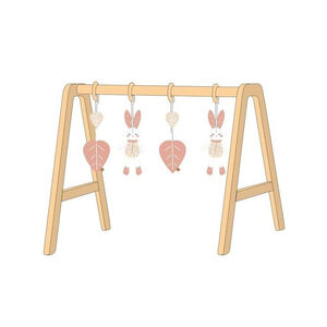 Arche d'éveil en bois avec jouets Esmée 