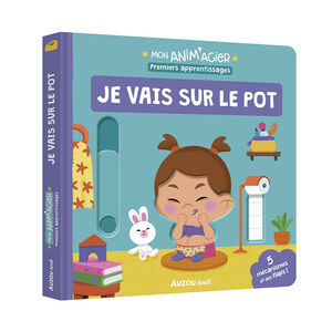 Livre à flaps "Mon anim'agier - Je vais sur le pot" 