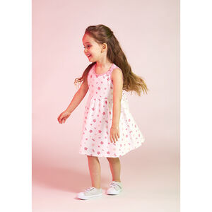 Robe débardeur imprimé fleuri pour bébé fille 