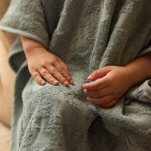 Poncho de bain éponge en jacquard Miffy sea green 