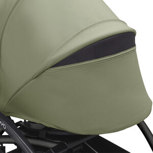 Poussette Stokke® YOYO³ de la naissance à 3 ans - cadre noir/olive 