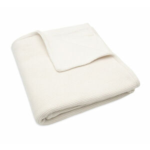 Couverture berceau Basic Knit Fleece 75x100cm - Ivory/Coral 