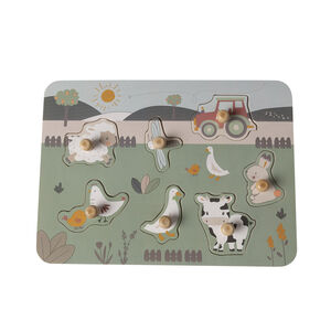 Puzzle en bois 7 pièces La Vie à la Ferme 