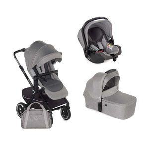 Poussette Trio Crosslight 3 à LED + nacelle Sweet + coque Koos i-Size dim grey 