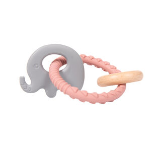 Anneau de dentition éléphant - Rose 