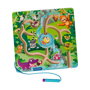 Labyrinthe magnétique en bois Play+ dans la jungle 