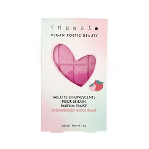 Tablette de bain effervescente fraise 
