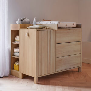 Commode à 1 porte et 3 tiroirs Calypso chêne du bocage 