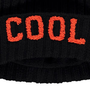Bonnet côtelé et brodé Cool en bouclettes 3D pour garçon 