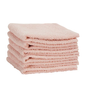 Lot de 6 débarbouillettes éponge 25 x 25 cm 