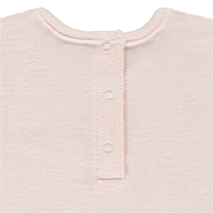 Set pyjama long en velours print dino pour bébé fille 