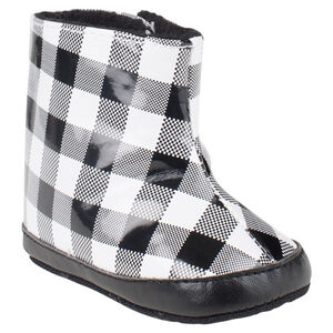 Bottines à carreaux fantaisie 