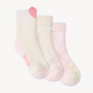 Lot de 3 paires de chaussettes à bouclettes pour bébé fille 