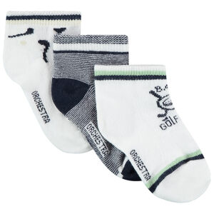 Lot de 3 paires de chaussettes courtes Golf pour bébé garçon 