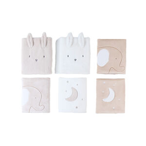 Lot de 6 protèges-barreaux pour lit et parc bébé Bali, Moka & Snow 