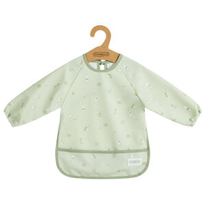 Bavoir tablier en gomme avec poche Promenade Bucolique vert clair 