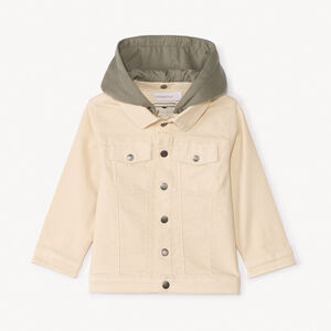 Veste en jean à capuche amovible pour bébé garçon 