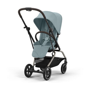 Poussette à siège rotatif Eezy S Twist+ 2 taupe/stormy blue 