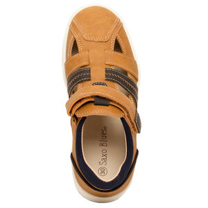 Sandales effet cuir velcro pour garçon 