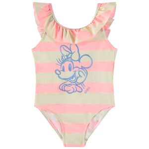 Maillot de bain 1 pièce rayé Minnie Disney pour bébé fille 