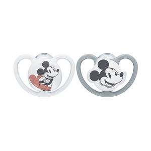 Lot de 2 sucettes en silicone 18-36M Space Mickey Disney 