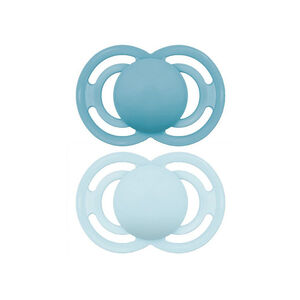 Lot de 2 sucettes silicone Perfect 6M+ tendance (modèle aléatoire) 