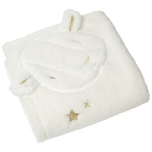 Couverture en sherpa tête de mouton "Hiver Magique" 