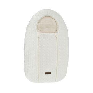 Nid d'ange aspect tricot et doublé sherpa 80 cm Boubou 