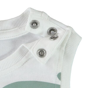 Ensemble débardeur print animaux de la savane + bermuda pour bébé garçon 